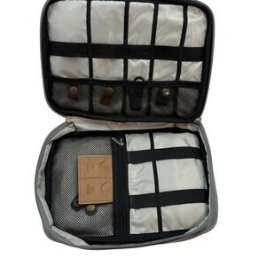 Cable Organizer Bag, Zip Up, Tech Accessories Case, Card Holders Cords, Gamers